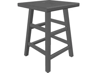 Museum Stool 3D Model