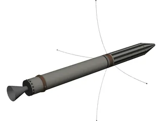 Explorer 1 Probe 3D Model