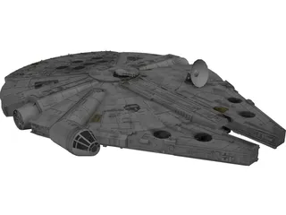 Star Wars Millenium Falcon 3D Model