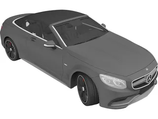 Mercedes-Benz S63 AMG Cabriolet (2017) 3D Model