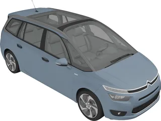 Citroen Grand C4 Picasso (2014) 3D Model