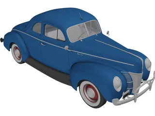 Ford Deluxe (1940) 3D Model