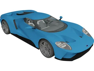 Ford GT (2017) 3D Model