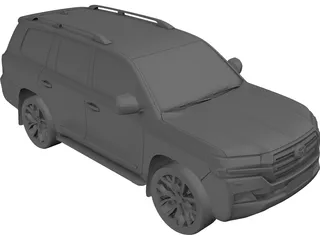 Toyota Land Cruiser 200 (2016) 3D Model