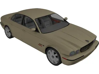 Jaguar XJR (2004) 3D Model