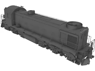 Diesel Locomotive TEM2 3D Model