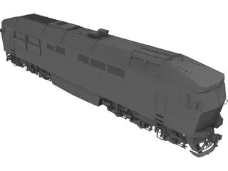 Diesel Locomotive TEP70 3D Model