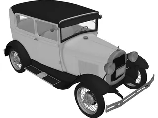 Ford Model A (1929) 3D Model