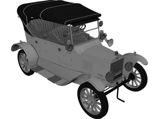Ford Model T (1924) 3D Model