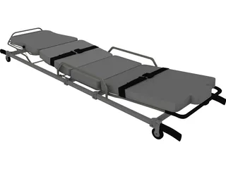Pensi 2000 SE Ambulance Strecher 3D Model