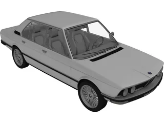 BMW 528i E12 3D Model