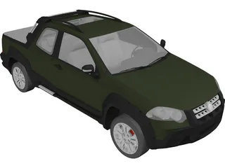Fiat Strada Adventure (2013) 3D Model