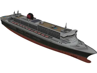 RMS Queen Mary 2 3D Model