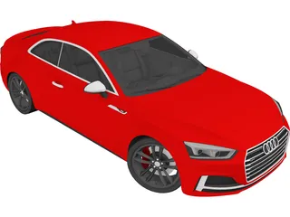 Audi S5 Coupe (2017) 3D Model