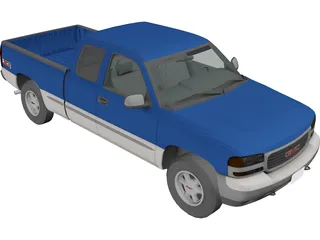 GMC Sierra Extended Cab (1999) 3D Model