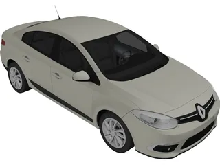 Renault Fluence (2013) 3D Model