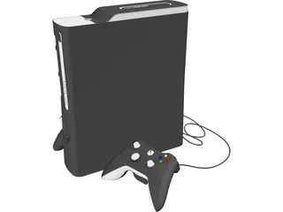 XBox 360 Game Console 3D Model