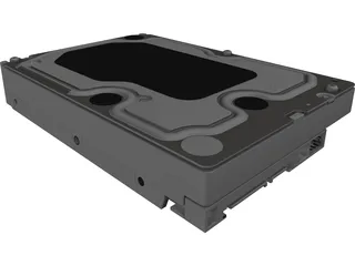 WD Caviar Black HDD 3D Model