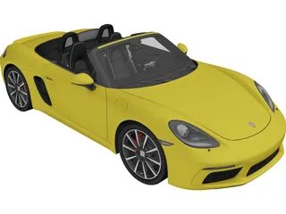 Porsche 718 Boxster (2017) 3D Model