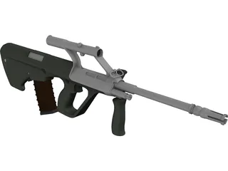 Steyr AUG A1 3D Model