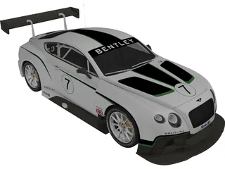 Bentley Continental GT3 (2014) 3D Model