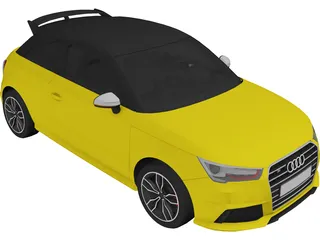 Audi S1 (2015) 3D Model