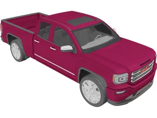 GMC Sierra Pickup (2016) 3D Model