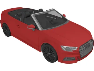 Audi A3 Cabriolet (2017) 3D Model