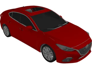 Mazda 3 Sedan (2014) 3D Model
