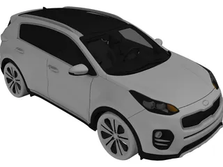 Kia Sportage (2017) 3D Model