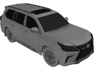 Lexus LX570 (2016) 3D Model