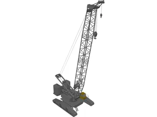 Liebherr LR1400/1 440t Crane 3D Model