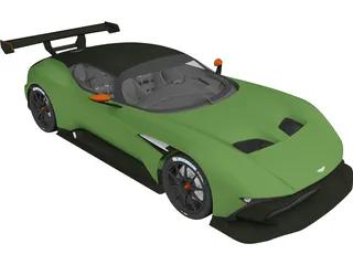 Aston Martin Vulcan (2016) 3D Model