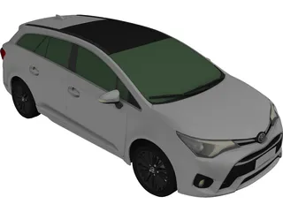 Toyota Avensis Wagon (2017) 3D Model