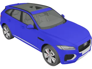 Jaguar F-Pace S (2017) 3D Model