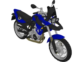 BMW F800 GS (2008) 3D Model