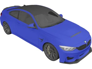 BMW M4 CS (2018) 3D Model