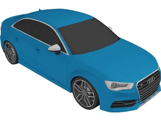 Audi S3 Sedan (2018) 3D Model
