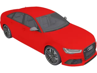 Audi RS6 Sedan (2015) 3D Model