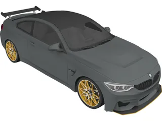 BMW M4 GTS F82 (2016) 3D Model