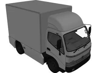 Hino 300 Series Cab Box (2012) 3D Model