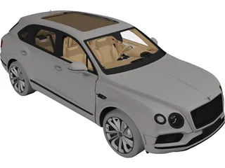 Bentley Bentayga (2017) 3D Model