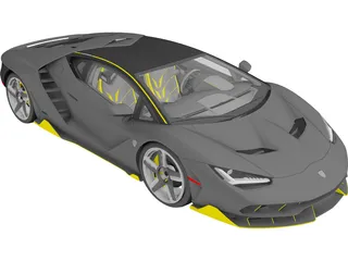 Lamborghini Centenario LP 770-4 (2016) 3D Model