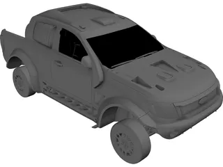 Ford Ranger Rally 3D Model