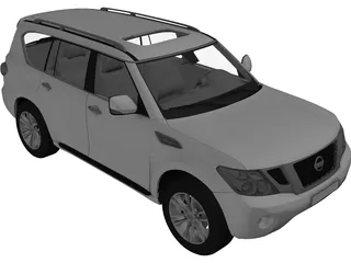 Nissan Patrol (2011) 3D Model