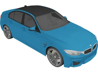 BMW M3 F30 Sedan (2015) 3D Model
