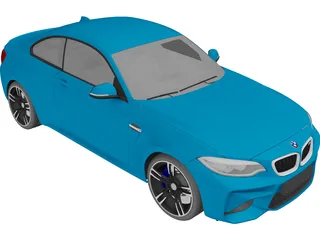 BMW M2 (2017) 3D Model