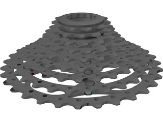 Cassete 9v SRAM PG-990 3D Model