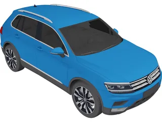 Volkswagen Tiguan 2.0 TDi (2017) 3D Model