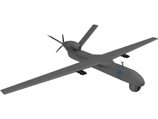 Anka Turkish UAV 3D Model